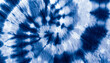 Spiral Tie Dye. Shibori Circle Texture. Blue Swirl Background. Spiral Art Pattern. Circle Shibori Peace. Indigo Dyed Print. Brush Indigo Texture. Shibori Dirty Hippie. Spiral Old Background