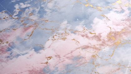 Sticker - Abstract blue sky, clouds create vibrant nature generated by AI