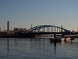 冬の東京品川区の運河と天王洲の風景　12月