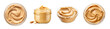 Collection of PNG. Peanut butter spread isolated on a transparent background.