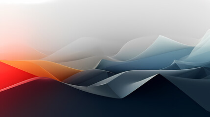 Digital technology blue rhythm wavy line abstract graphic poster web page PPT background with generative