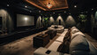 A Home cinema design home theater. Generative AI.