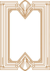 Wall Mural - art deco frame template