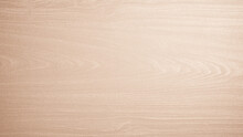 Wood Grain Background With Light Reflection Effect From Sunlight And Light Brown Gradient Mist.