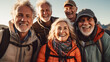 © Tierney - Senior group hiking in the mountains