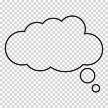 Think Baloon Rectangle Thought Bubble Free Stock Photo - Public Domain Pictures