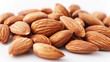 © pankajsingh - almonds on white background