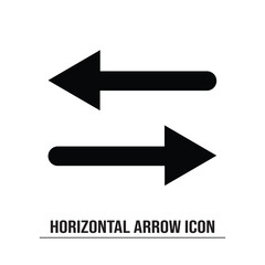 Poster - Arrows icon on a white background. Isolated swap arrows symbol with flat style in white background.