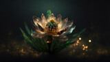 Fototapeta Kwiaty - Piękny abstrakcyjne kwiat, dekoracja ścienna, tło, generative ai