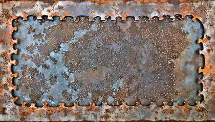 Sticker - rusty iron plate texture 