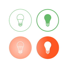 Poster - Electric Bulb Vector Icon