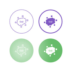 Sticker - CCarbonDioxide Vector Icon