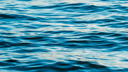 Wall Mural - Beautiul blue water and small waves