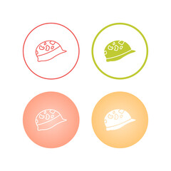 Sticker - Helmet Vector Icon