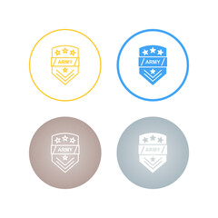 Canvas Print - Badge Vector Icon