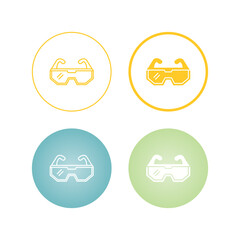 Canvas Print - Goggles Vector Icon