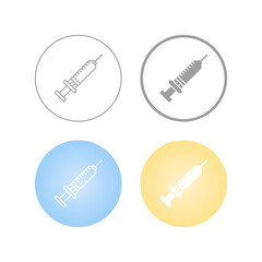 Sticker - Syringe Vector Icon