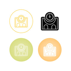 Sticker - Weight Scale Vector Icon