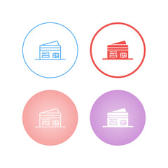 Sticker - Cards Vector Icon