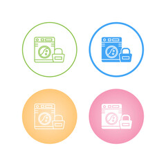 Sticker - Laundry Vector Icon