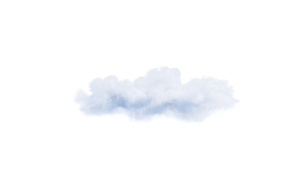 Wall Mural - White clouds isolate on black background. 3d illustration