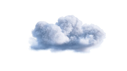 Wall Mural - White clouds isolate on black background. 3d illustration