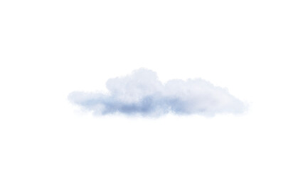 Wall Mural - White clouds isolate on black background. 3d illustration