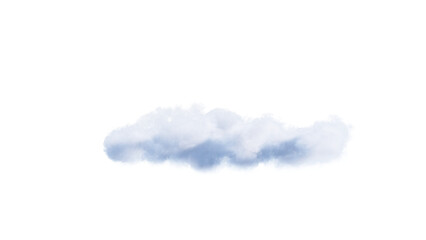 Wall Mural - White clouds isolate on black background. 3d illustration