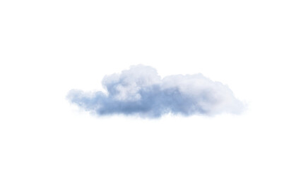 Wall Mural - White clouds isolate on black background. 3d illustration