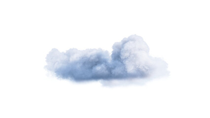 Wall Mural - White clouds isolate on black background. 3d illustration