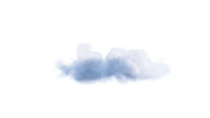 Wall Mural - White clouds isolate on black background. 3d illustration