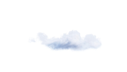 Wall Mural - White clouds isolate on black background. 3d illustration