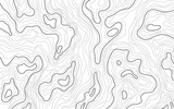 Fototapeta  - Stylized height texture map. Contour topographic. Isolines height lines. Abstract geographic mountain illustration.