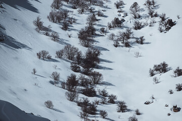 Poster - Beautiful Abstract Winter Mountains Background