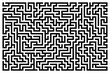 Labirynt, czarne geometryczne linie na białym tle - kształt, abstrakcja, tekstura