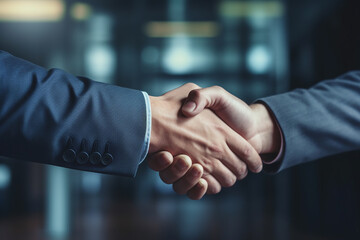 Businessmen making handshake with partner, greeting, dealing, merger and acquisition, business joint venture concept, for business