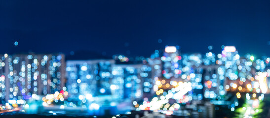 Poster - Background of city building at night