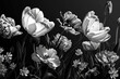 Tulpen black and white