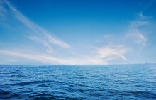 Beautiful Blue Sea And Sky For Background