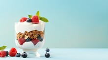 Yogurt Parfait Presentation. Generative AI
