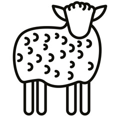 Sticker - Sheep Icon of Village iconset.