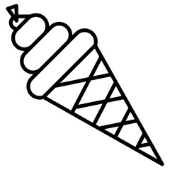 Sticker - Icecream Icon of Restaurant iconset.