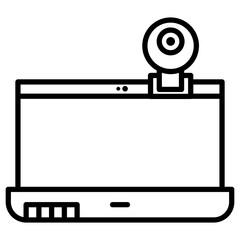 Canvas Print - Webcam Icon of Computer and Hardware iconset.