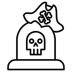 Sticker - Pirate Grave Icon of Pirate iconset.