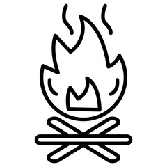 Sticker - Bonfire Icon of Emergency Services iconset.