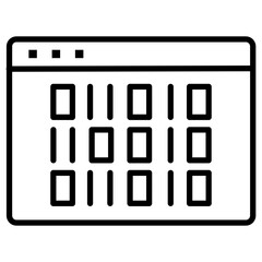 Binary Code Icon of Coding and Development iconset.
