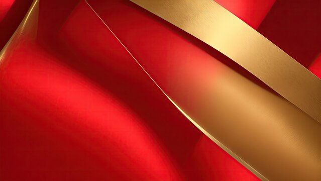 Red with golden Glam Edge Background