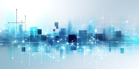 Poster - Business background image with financial charts and graphs