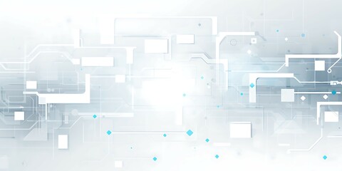 Poster - Abstract technology background with circuit board and copy space