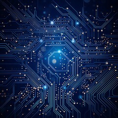 Fototapete - Technology and science concept background, 3d rendering